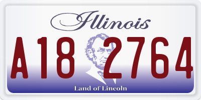 IL license plate A182764