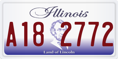 IL license plate A182772