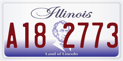 IL license plate A182773