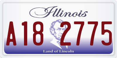 IL license plate A182775