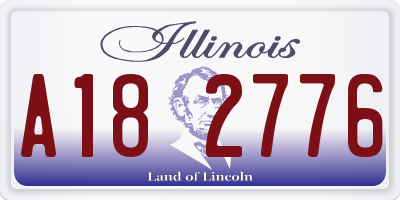 IL license plate A182776
