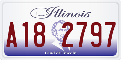 IL license plate A182797