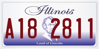 IL license plate A182811