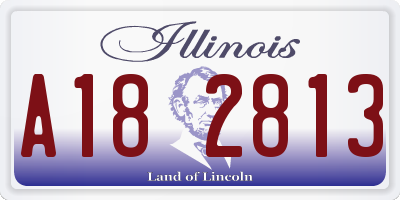 IL license plate A182813