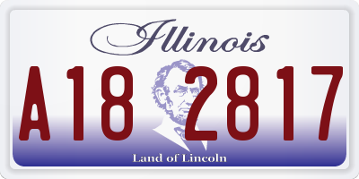 IL license plate A182817