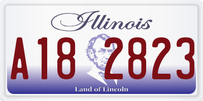 IL license plate A182823