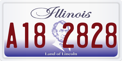 IL license plate A182828