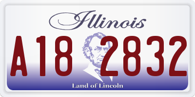 IL license plate A182832