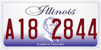 IL license plate A182844