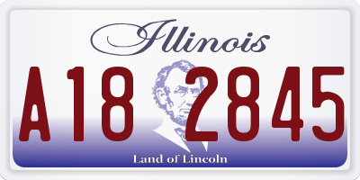 IL license plate A182845