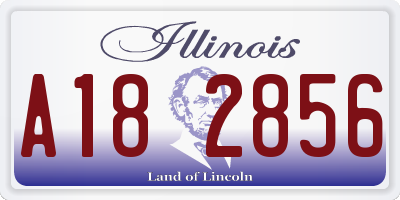 IL license plate A182856