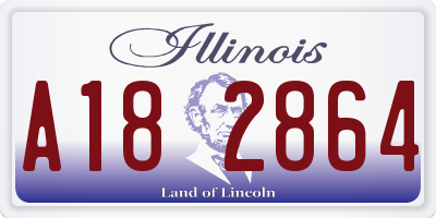 IL license plate A182864