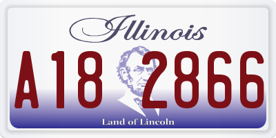 IL license plate A182866