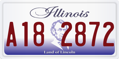 IL license plate A182872