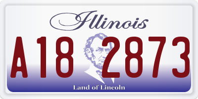 IL license plate A182873