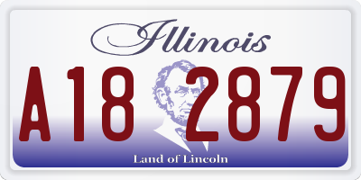 IL license plate A182879