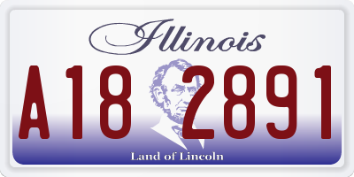 IL license plate A182891