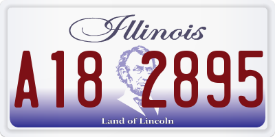 IL license plate A182895