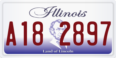 IL license plate A182897