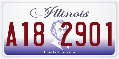 IL license plate A182901