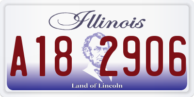 IL license plate A182906