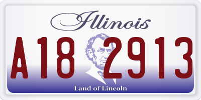 IL license plate A182913