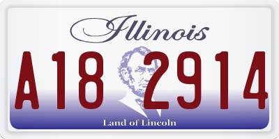 IL license plate A182914
