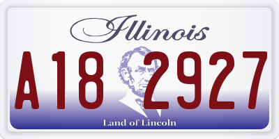 IL license plate A182927