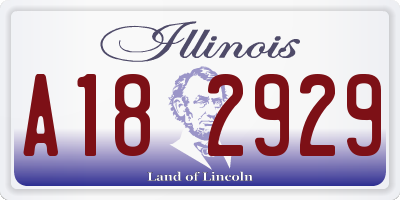 IL license plate A182929