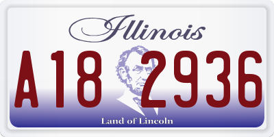 IL license plate A182936