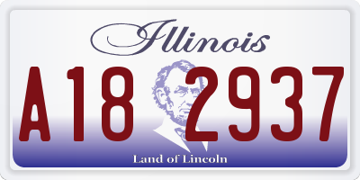 IL license plate A182937