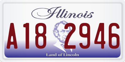 IL license plate A182946