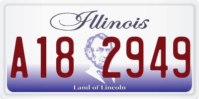IL license plate A182949