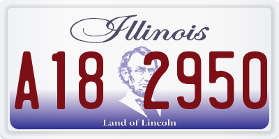 IL license plate A182950