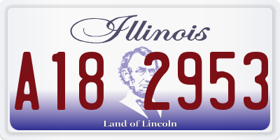 IL license plate A182953