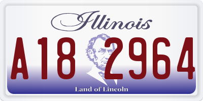 IL license plate A182964