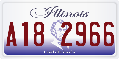 IL license plate A182966