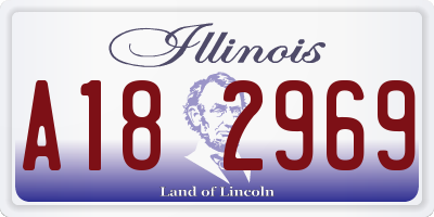 IL license plate A182969