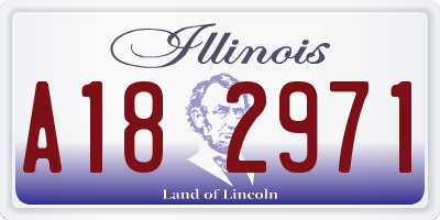 IL license plate A182971