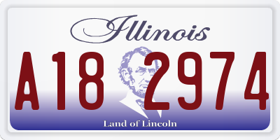 IL license plate A182974