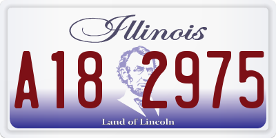 IL license plate A182975