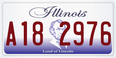 IL license plate A182976