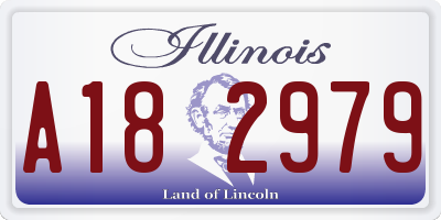 IL license plate A182979