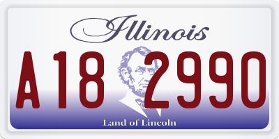 IL license plate A182990