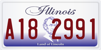 IL license plate A182991