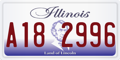 IL license plate A182996