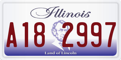 IL license plate A182997