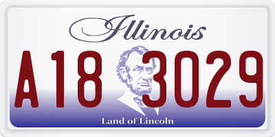 IL license plate A183029