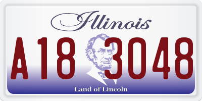 IL license plate A183048
