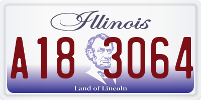 IL license plate A183064
